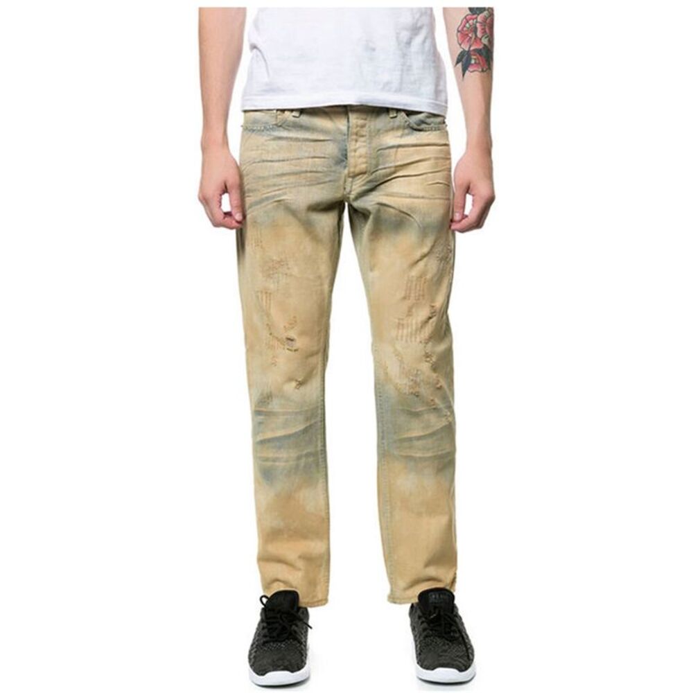 Born Fly Mens The Guan Denim Regular Straight Leg Jeans, NWT